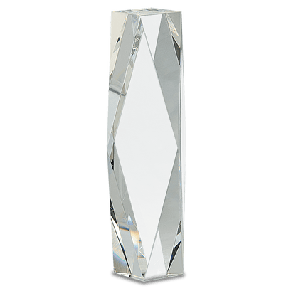 10" Clear Crystal Facet Tower