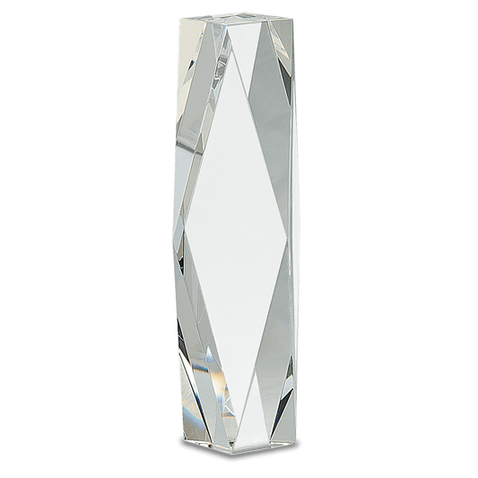 10" Clear Crystal Facet Tower